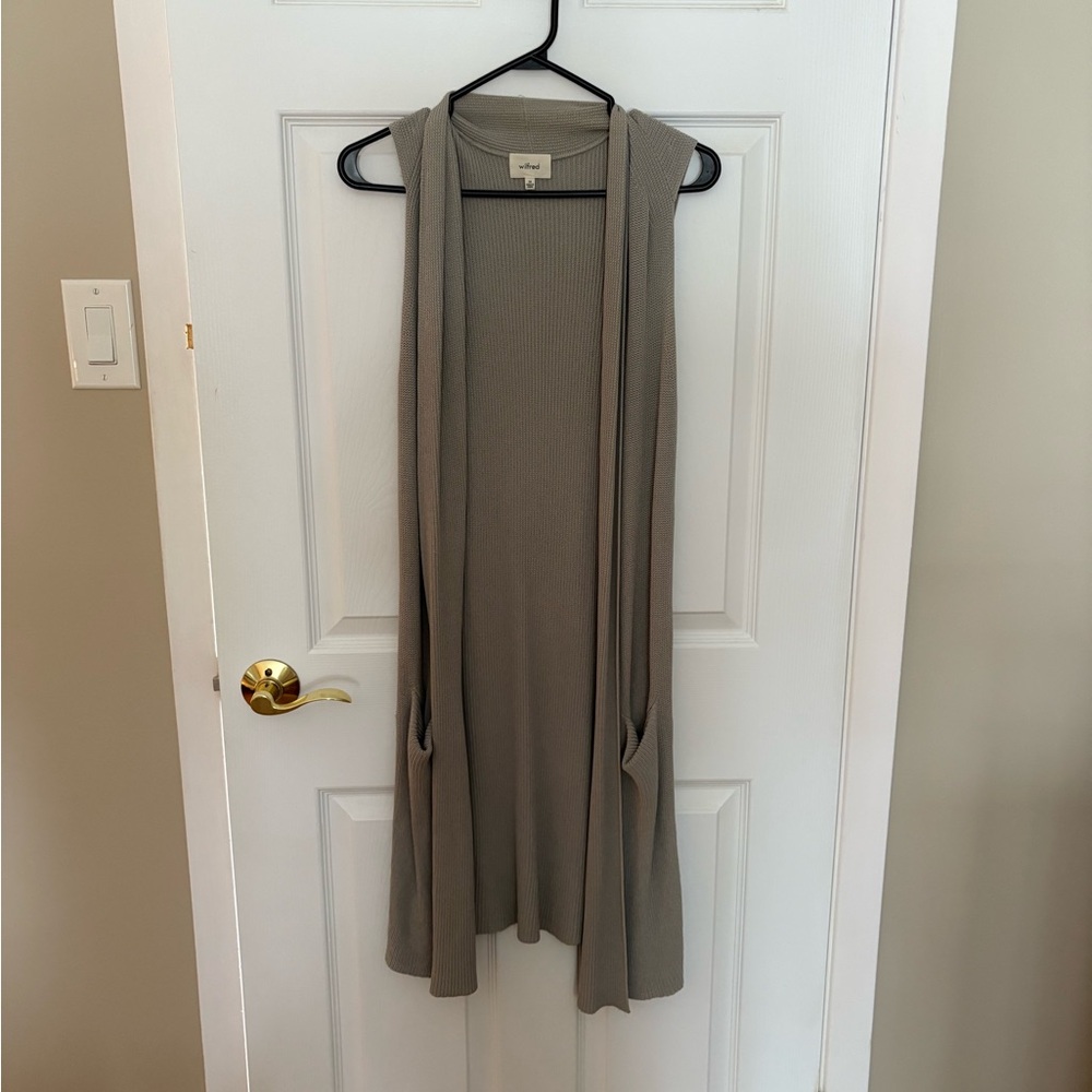 Wilfred Light Gray Knit Cardigan